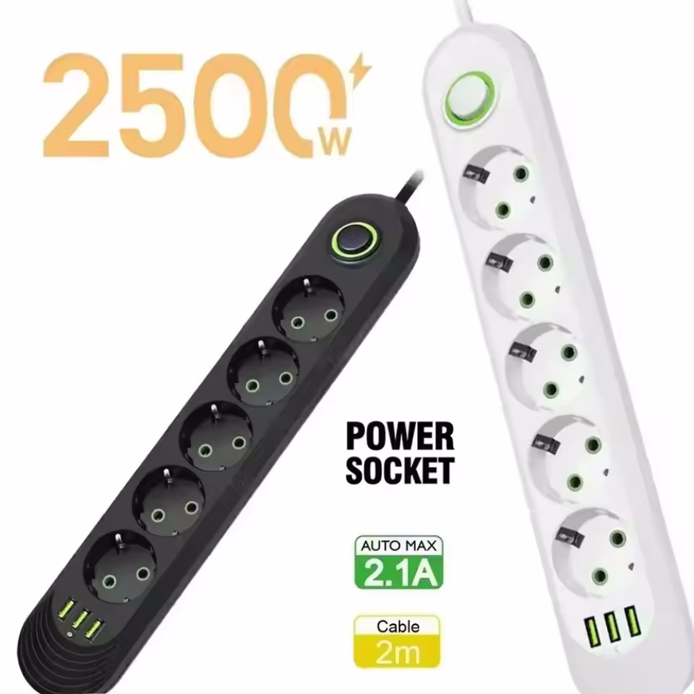 Electronics Gadgets For Home - 2 متر كابل الاتحاد الأوروبي التوصيل