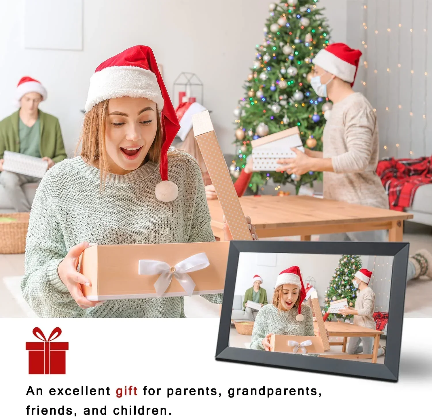 Digital Photo Frame Wifi - إطار صور رقمي WiFi Frameo 2025