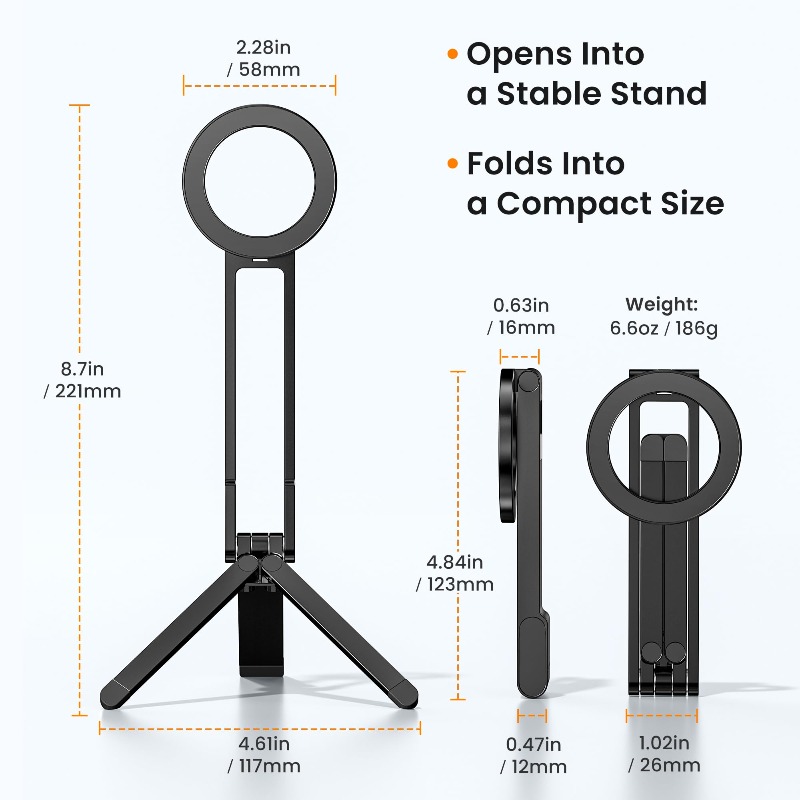 Auto Tracking Tripod - حامل هاتف مغناطيسي محمول متعدد الوظائف،