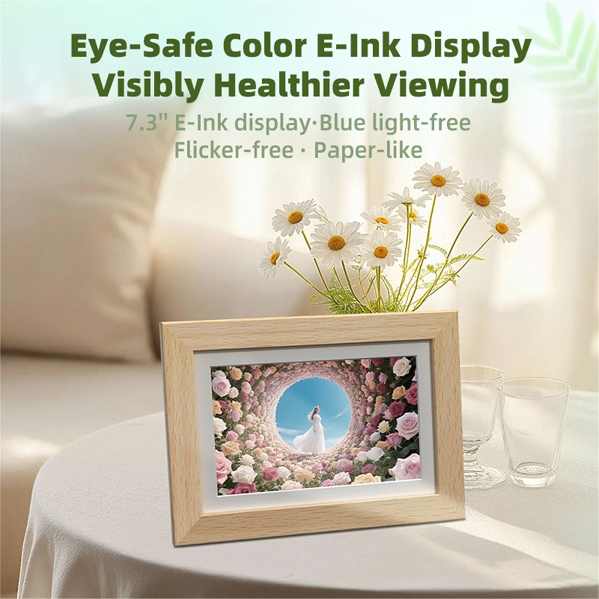 إطار صور رقمي ذكي A73T بشاشة E - مراجعة Digital Photo Frame Wifi وسعره