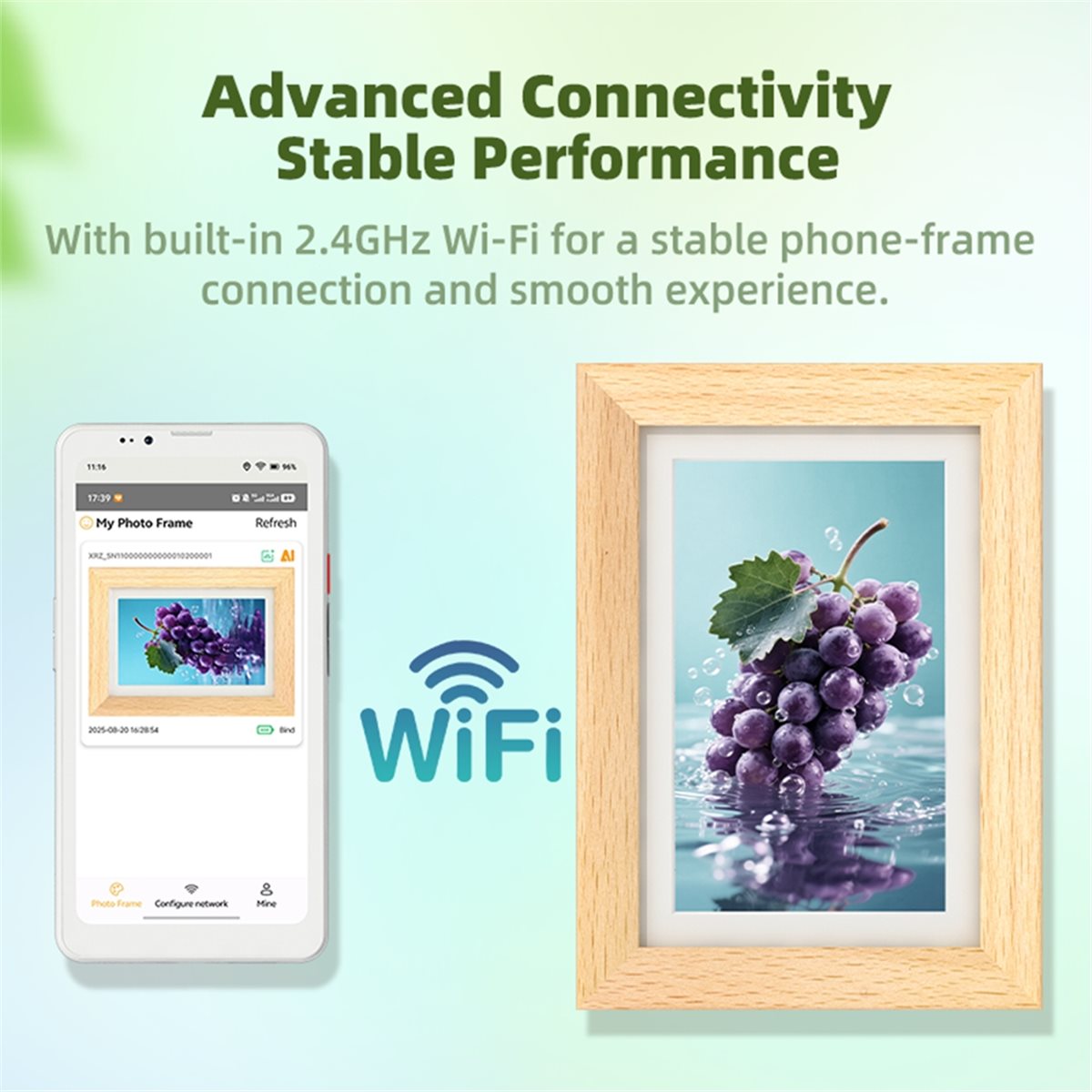 إطار صور رقمي ذكي A73T بشاشة E - مراجعة Digital Photo Frame Wifi وسعره