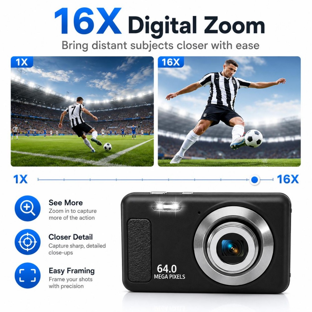 كاميرا رقمية محمولة بدقة 4K فا - مراجعة Electronics Gadgets For Home وسعره
