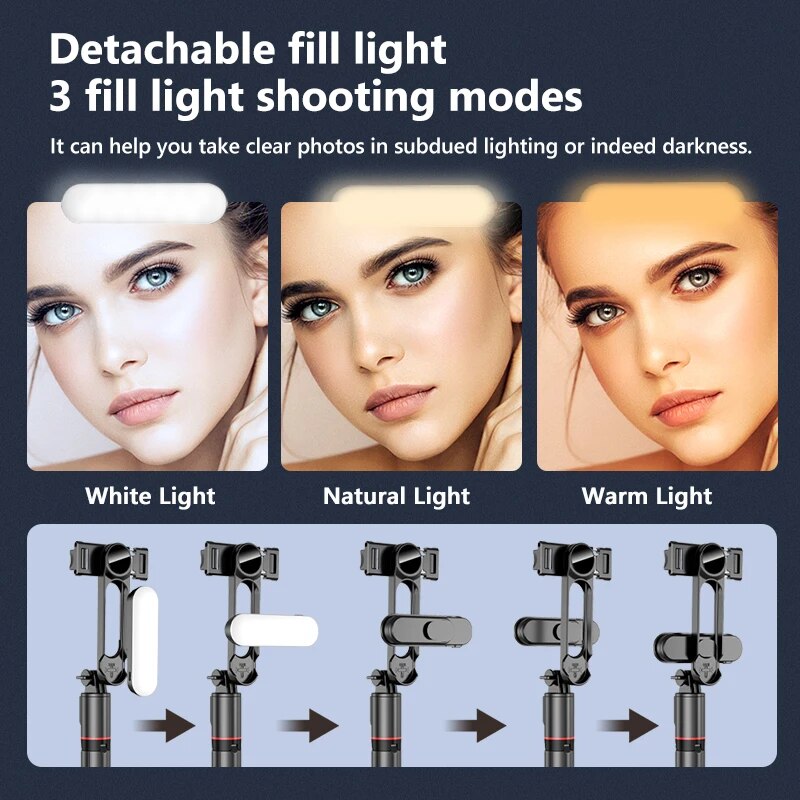 عصا سيلفي محمولة صغيرة قابلة ل - مراجعة Auto Tracking Tripod وسعره