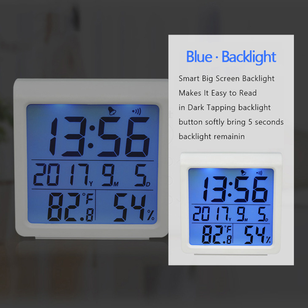 مقياس رطوبة رقمي منزلي بإضاءة  - مراجعة Digital Alarm Clock وسعره