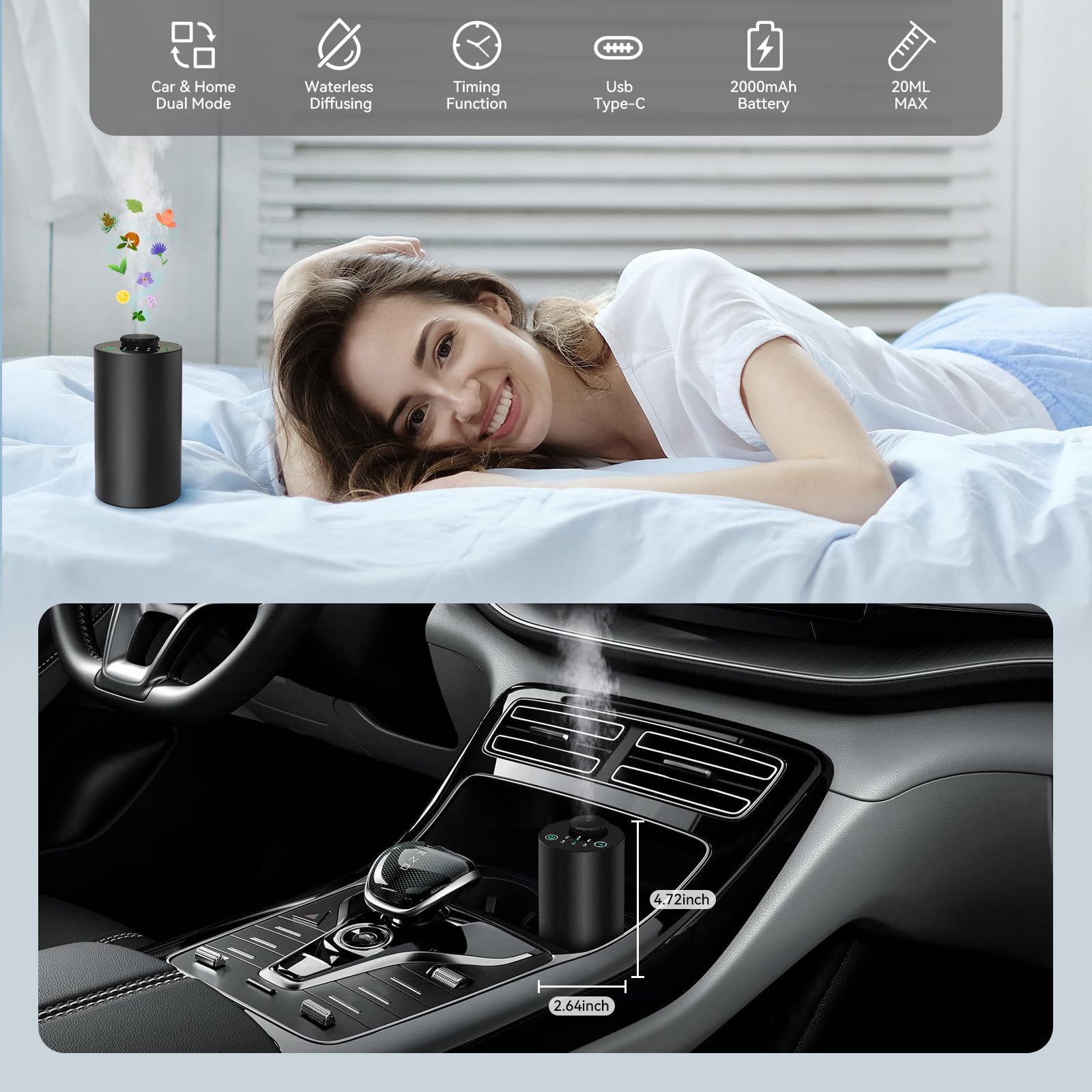 موزع روائح الزيوت العطرية بدون - مراجعة Electronics Gadgets For Home وسعره