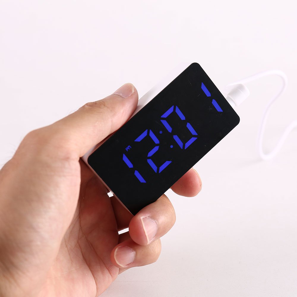 LED ساعة إلكترونية مرآة ساعة ت - مراجعة Electronics Gadgets For Home وسعره
