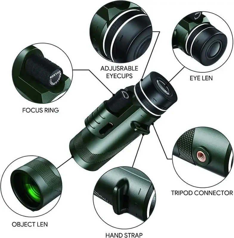منظار أحادي العين عالي الدقة 8 - مراجعة Auto Tracking Tripod وسعره