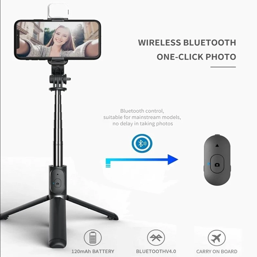عصا سيلفي للهاتف مع حامل ثلاثي - مراجعة Auto Tracking Tripod وسعره