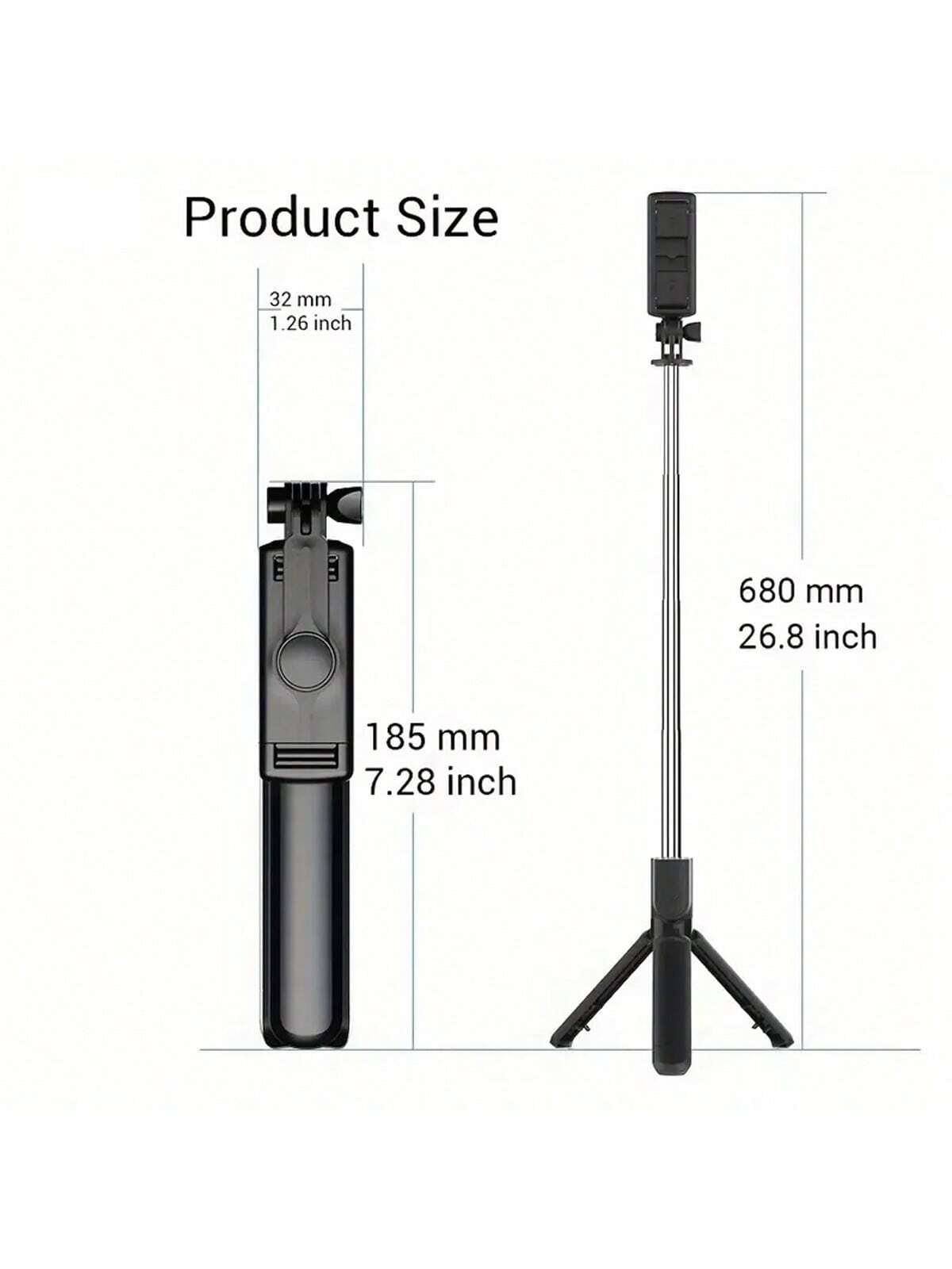 1 قطعة عصا سيلفي لاسلكية مع حا - مراجعة Auto Tracking Tripod وسعره